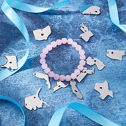 12 шт. 12 подвески из нержавеющей стали 201 STAS-UN0001-03