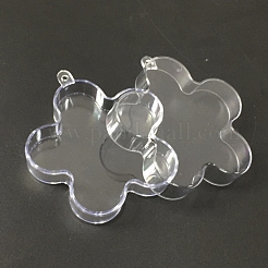 Weihnachtsschmuck Blume Anhänger&nbsp;AJEW-WH0020-15
