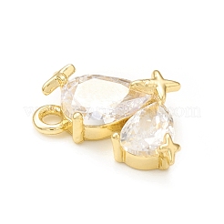 Подвески из прозрачного стекла&nbsp;KK-P228-24G