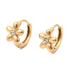 Pendientes de aro de acero inoxidable 304 con rhinestone para el día de San Valentín&nbsp;EJEW-P344-04G
