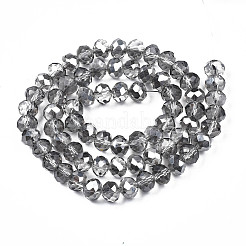 Стеклянные бусины с гальваническим покрытием &nbsp;LS-EGLA-A034-T8mm-A24