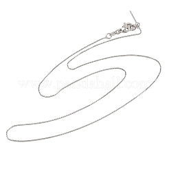 0.8 мм латунная цепочка-коробка с регулируемым слайдером ожерелья&nbsp;KK-H533-09B-P