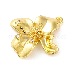 Подвески из латуни с прозрачным фианитом KK-Z051-02G-02