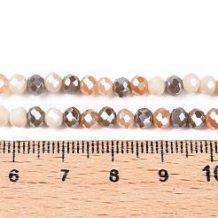 Chapelets de perles en verre électroplaqué&nbsp;GLAA-T023-B16-04