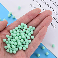 Непрозрачные акриловые бусины PAB702Y-B01-06