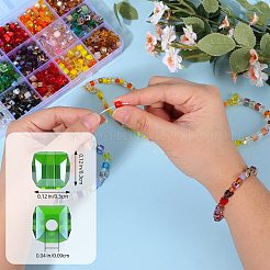 2 пакетик бусин из искусственного хрусталя&nbsp;GLAA-SZ0001-95A-07