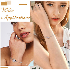 18 шт. регулируемые цепи из нержавеющей стали 304 для изготовления браслетов&nbsp;AJEW-ME0001-02