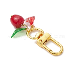 Подвесные украшения ручной работы в виде яблок и смолы HJEW-JM03061