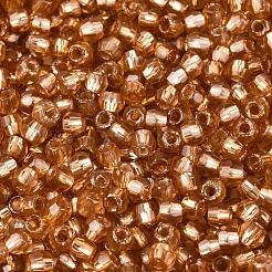 Серебряные подкладке стекло бисер&nbsp;SEED-T007-18A-12