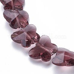 Прозрачные стеклянные бусины GLAA-Q066-14mm-B04