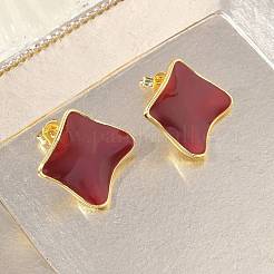 Pendientes de latón esmaltado para mujer&nbsp;KK-CBA760A-07G-05