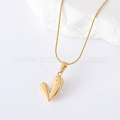 3 шт. французские винтажные ожерелья из нержавеющей стали с имитацией жемчуга в форме сердца для женщин TO4650