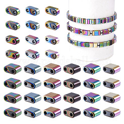 480 Stück 12 Stile galvanisierte nicht magnetische synthetische Hämatitperlenstränge&nbsp;G-TA0001-89