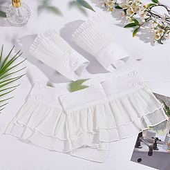 2 пара 2-х фасонных шифоновых нарукавников AJEW-FG0003-94