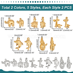 10 шт. 10 подвески из нержавеющей стали 201 для машинной полировки&nbsp;STAS-UN0040-56