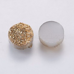 Cabochons en résine imitation gemstone druzy&nbsp;RESI-E012-02