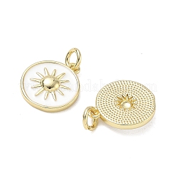 Pendentifs d'émail en laiton &nbsp;KK-CBA9234-01G