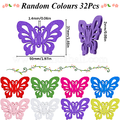 32 шт. подвески из окрашенного дерева&nbsp;FIND-SC0011-10