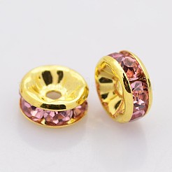 Perline distanziatori strass in ottone&nbsp;RB-A014-Z5mm-27G-NF
