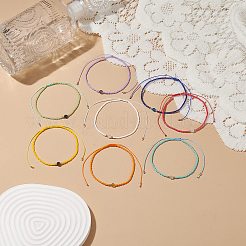 Geflochtene Perlenarmband-Sets aus natürlichen Edelsteinen&nbsp;BJEW-JB08953
