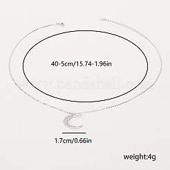 Нежные латунные подвески в форме луны для женщин FJ0957