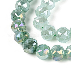 Антикоррозийные гальванические стеклянные бусины&nbsp;GLAA-N064-8mm-10