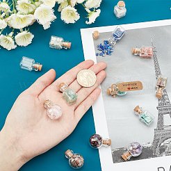 Наборы для самостоятельного изготовления бутылок желаний из смешанных каменных бусин DIY-PH0005-69