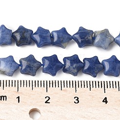 Нити бусин из натурального содалита в форме звезды G-Z080-A09