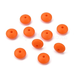 Perline di abacus in silicone ecologico per uso alimentare&nbsp;SIL-WH0008-14C