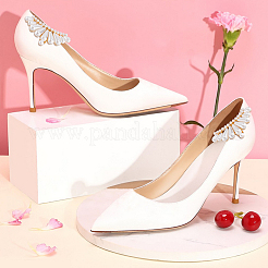 4 Stück 2 Farben Kunststoff-Imitationsperle Schuhdekoration&nbsp;FIND-GO0002-25