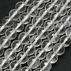 Природный кристалл кварца бусины G-N0007-8mm-17