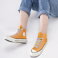 4 пара полиэстеровых шнурков без завязок&nbsp;DIY-ME0002-49