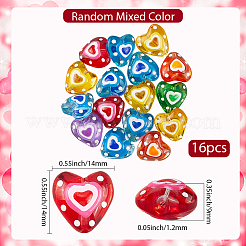 16шт бусины лэмпворк ручной работы нити LAMP-LT0001-12