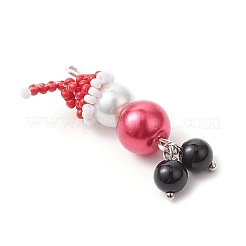 Pendentifs en perles de verre sur le thème de Noël&nbsp;PALLOY-MZ00818-01