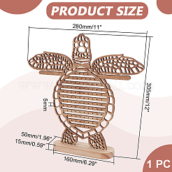Деревянные подставки для сережек в виде морских черепах&nbsp;EDIS-WH0001-07