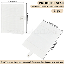 Хлопчатобумажная ткань и лен пустые обложки для книг DIY-WH20010-27