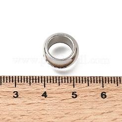 Perles à gros trous en acier inoxydable 304&nbsp;STAS-H263-01P-02