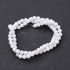 Fili di perline giada bianco naturale&nbsp;X-GSR4mmC067