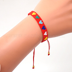 Женские плетеные браслеты из бисера и бусин из богемского стекла&nbsp;NO2145