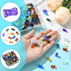 250 шт. прозрачные акриловые бусины градиентного цвета&nbsp;OACR-FS0001-93