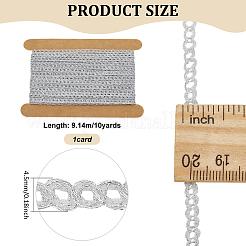 10 ярд нейлоновой кружевной ленты OCOR-WH0078-187B
