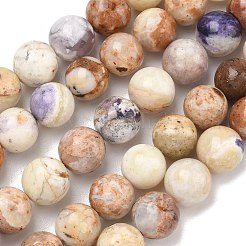 Натуральные фиолетовые опаловые бусины G-L642-B21-12mm