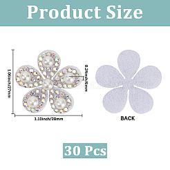 30 шт. нетканые материалы украшения аксессуары&nbsp;AJEW-CY0001-78