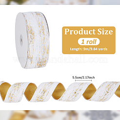 Тиснение золотом односторонняя бархатная лента OCOR-WH0082-360A