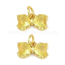Pendentifs de verre en laiton&nbsp;KK-K340-48G