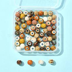 68шт 9 цвета фарфоровые бусины ручной работы PORC-FS0001-23B