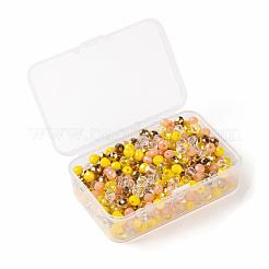 500шт 5 цвета смешанные стили стеклянные бусины EGLA-LS0001-04