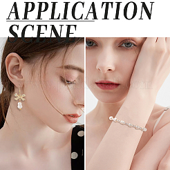 50 шт. жемчужные бусины с крупным отверстием PEAR-LT0001-09A