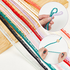 20 Yards 10 Farben Polyester-Spitzenbesatz&nbsp;OCOR-GA0002-92