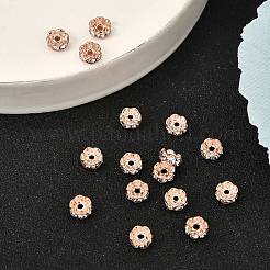 Латунные бусины разделители для поставки стразов RB-A014-L5mm-01RG-NF